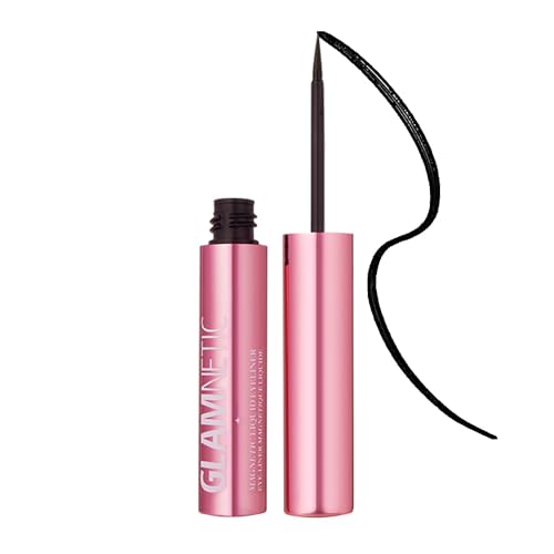 Glamnetic Magnetic Eyeliner Liquid Black for Eyelashes Waterproof Smudge Proof Liner AllDay Hold for Magnetic Lashes QuickDrying ParabenFree 0025 fl oz - Image 1